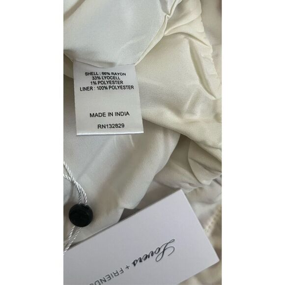 Lovers‎ + Friends Cream Pleated Halter Cutout Top XL - Picture 6 of 6